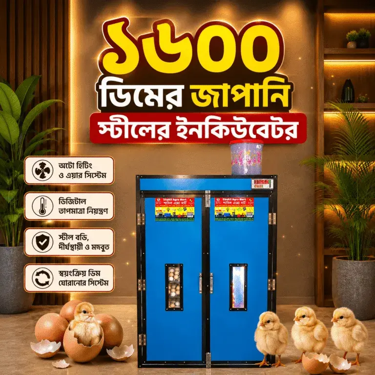১৬০০ ডিমের জাপানি স্টিল বডি ফুল অটো ইনকিউবেটর